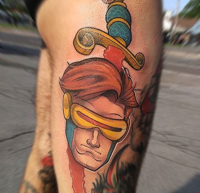 New School风格Evi Dead Ash纹身图案