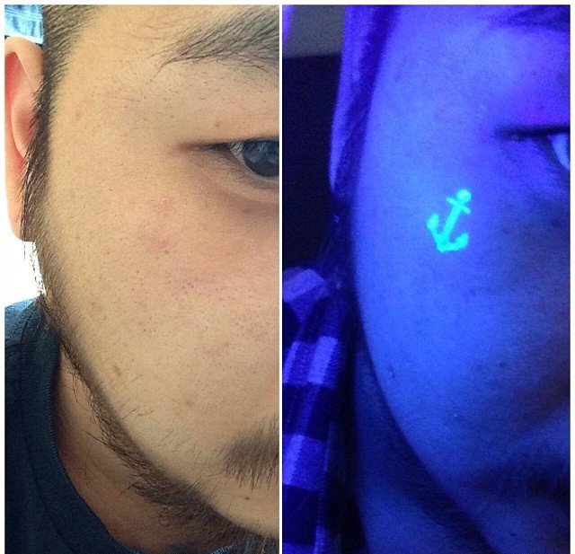 多款小型荧光隐形纹身图案