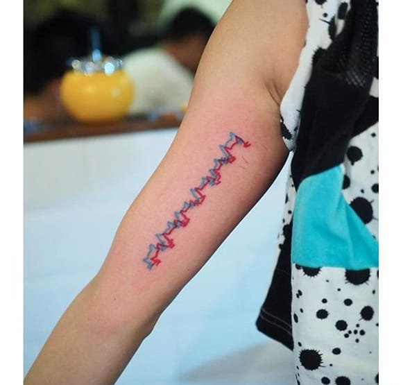 《辛普森一家》浮雕纹身图案手稿