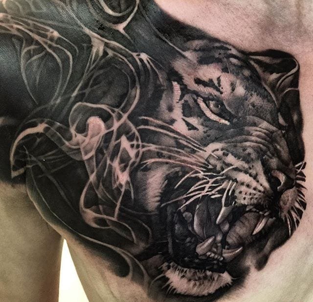 迷人的黑灰色纹身图案来自杰克林