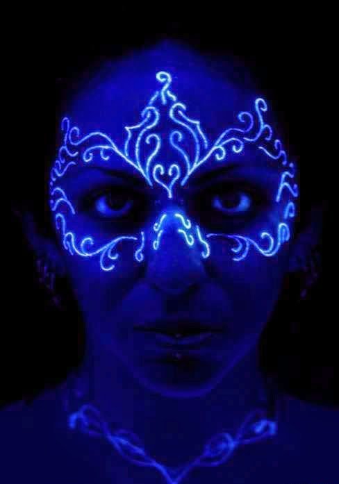 多款个性帅气的荧光隐形纹身图案