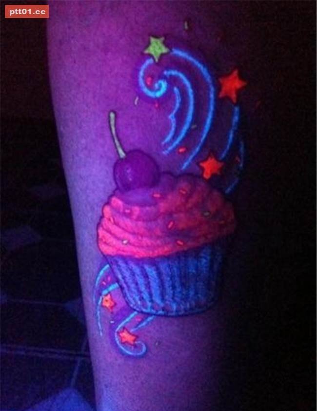 多款个性帅气的荧光隐形纹身图案