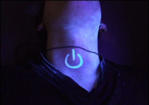 多款个性帅气的荧光隐形纹身图案