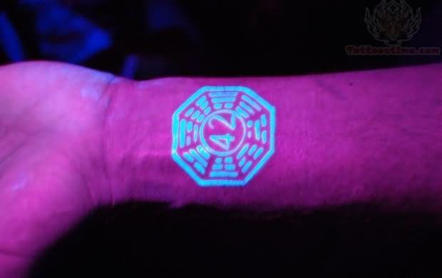 多款个性帅气的荧光隐形纹身图案