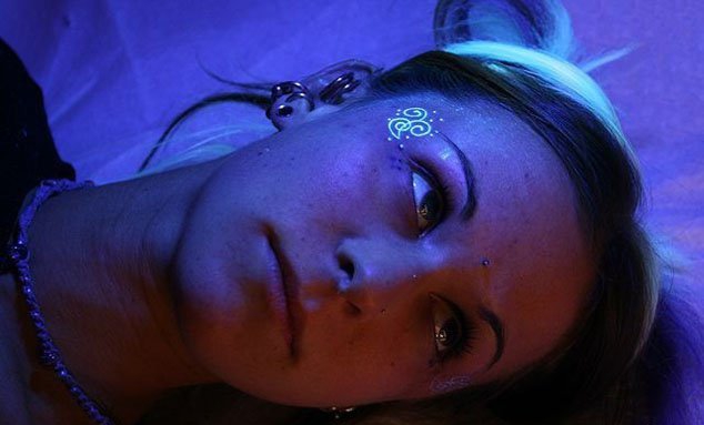 多款个性帅气的荧光隐形纹身图案