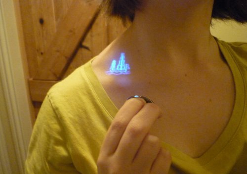 多款个性帅气的荧光隐形纹身图案