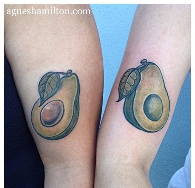 16款牛油果纹身图案