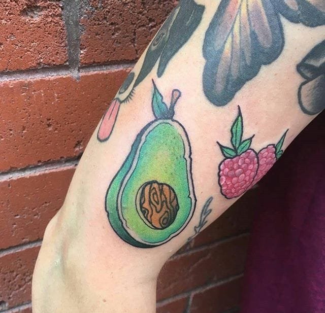 16款牛油果纹身图案