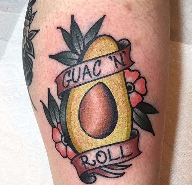 16款牛油果纹身图案