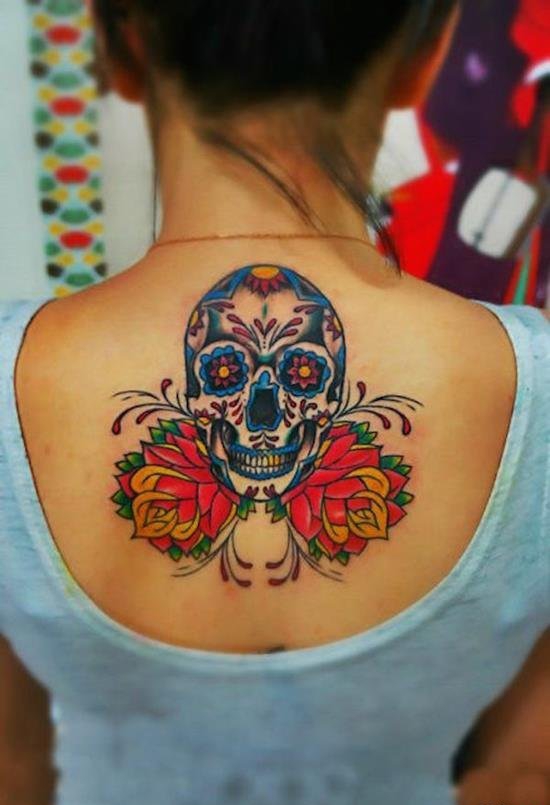 多款各式样的骷髅头纹身图案