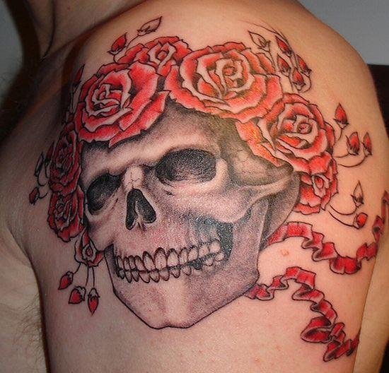 多款各式样的骷髅头纹身图案