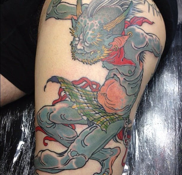 漂亮的日本风格纹身图案