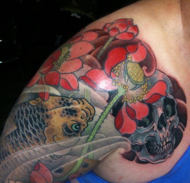 漂亮的日本风格纹身图案