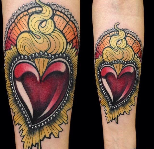 漂亮耀眼的宝石纹身图案