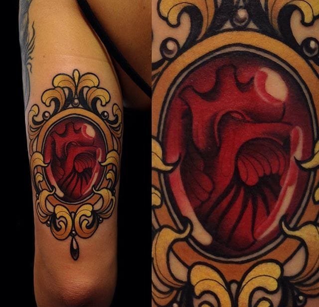 漂亮耀眼的宝石纹身图案