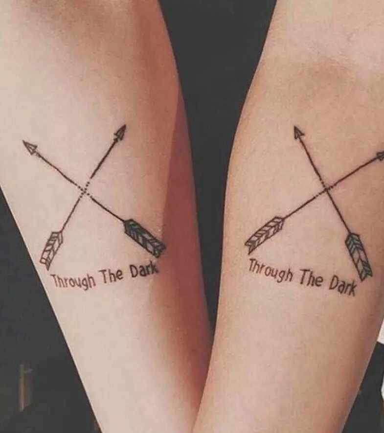 有创意的手臂情侣纹身图案