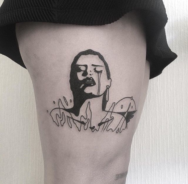 一组手臂有艺术感的图腾纹身图片