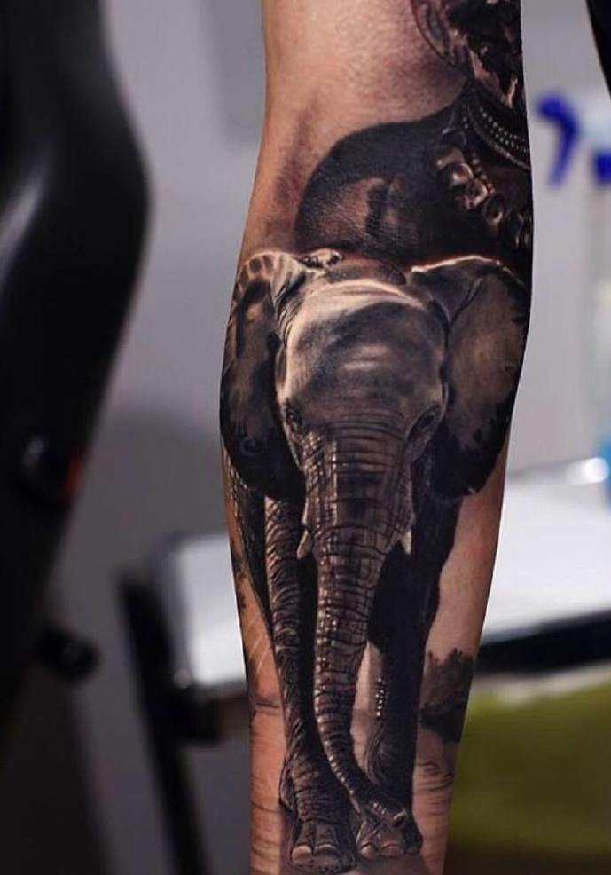 3d肖像纹身图案特别的清晰