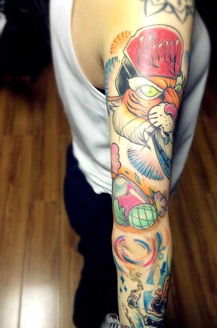 让人眼花缭乱的花臂纹身图案