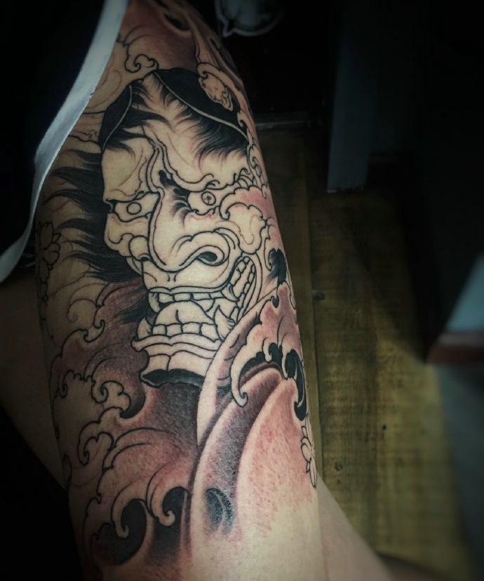 老传统般若纹身图案个性有魅力