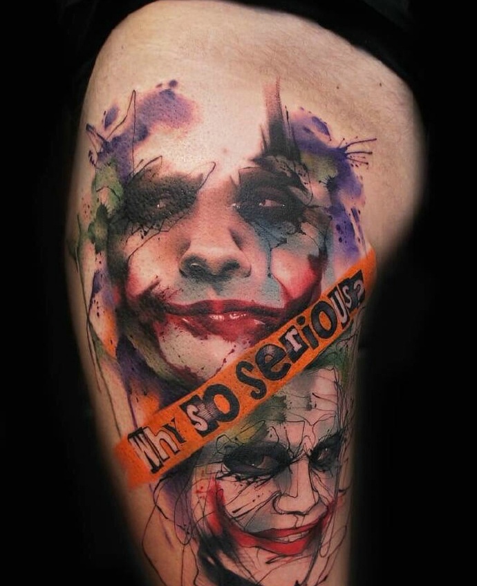 几何点刺线条水墨的完美结合纹身图案