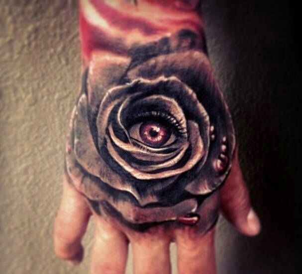 一组3d手背图腾纹身图案超级炫酷