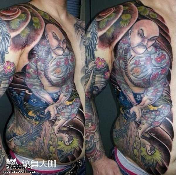 日式和尚纹身图案