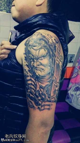 不动明王纹身图案