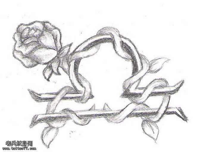 手稿天秤座纹身图案