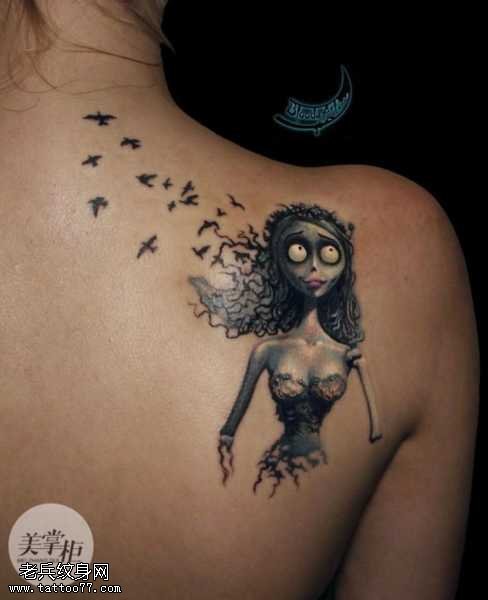 新娘僵尸纹身图案