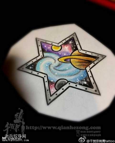 关于星空纹身图案