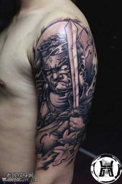 不动明王纹身图案