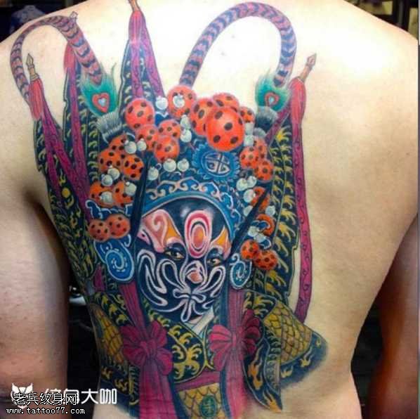 京剧纹身图案