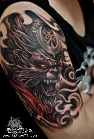 胳膊霸气孙悟空纹身图案