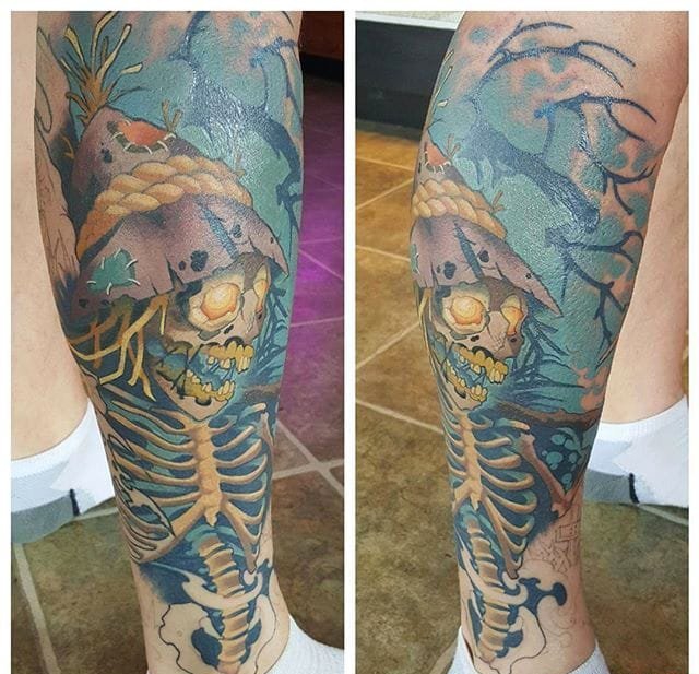 New School风格卡通虚拟人物纹身图案