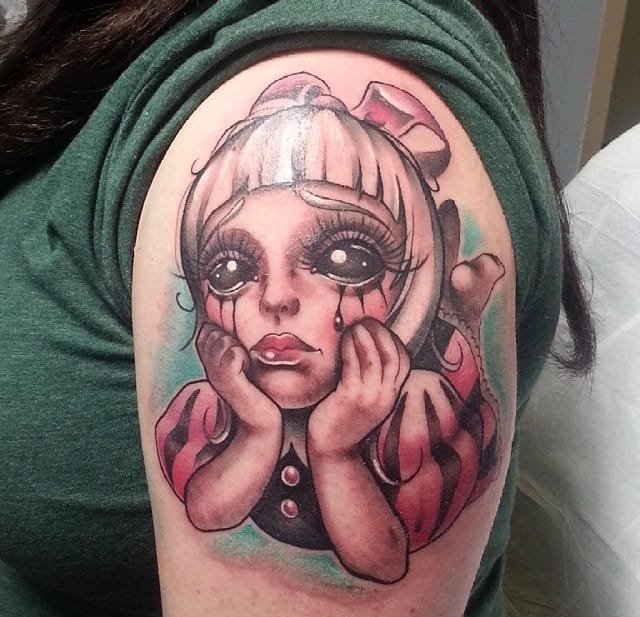 New School风格卡通虚拟人物纹身图案