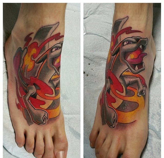 New School风格卡通虚拟人物纹身图案