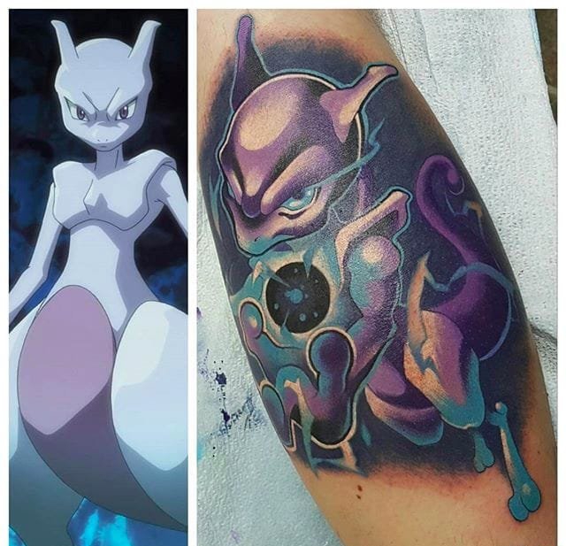 New School风格卡通虚拟人物纹身图案