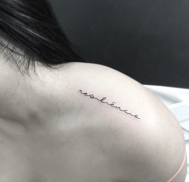 神奇的黑色极简主义风格纹身图案