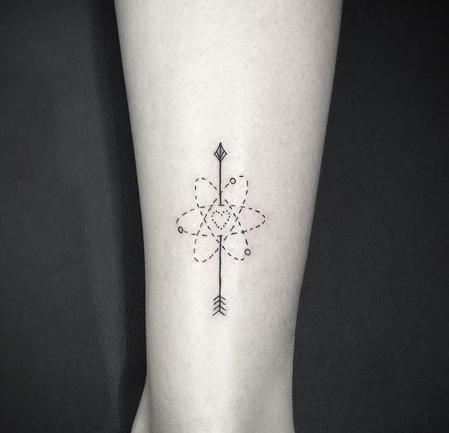 神奇的黑色极简主义风格纹身图案