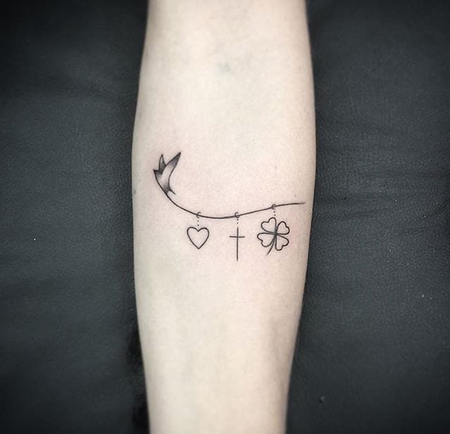 神奇的黑色极简主义风格纹身图案