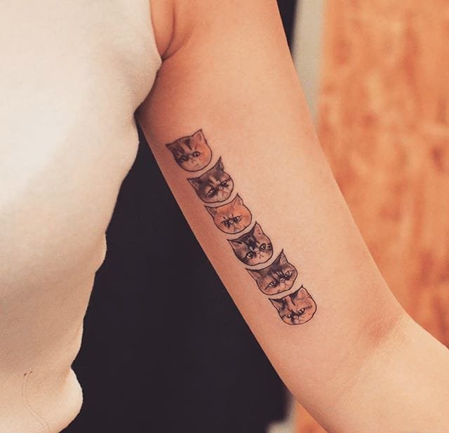 多款娇艳的可爱的小清新动物纹身图案来自格兰