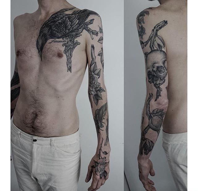 令人赞叹的精彩的纹身图案艺术来自马克西姆