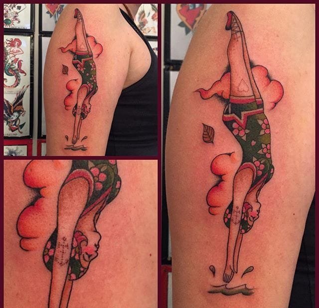 漂亮的传统纹身图案来自达维德安德烈奥利