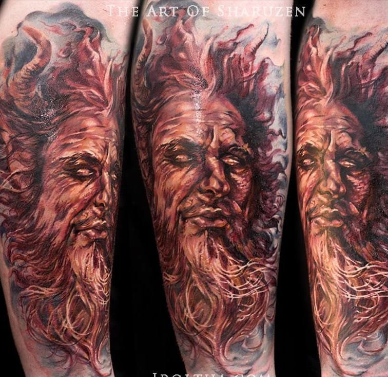 巴尔博拉的现实和幻想的纹身图案作品