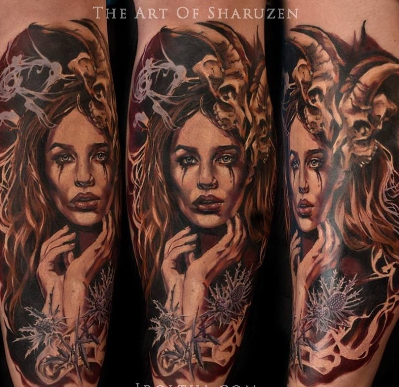 巴尔博拉的现实和幻想的纹身图案作品