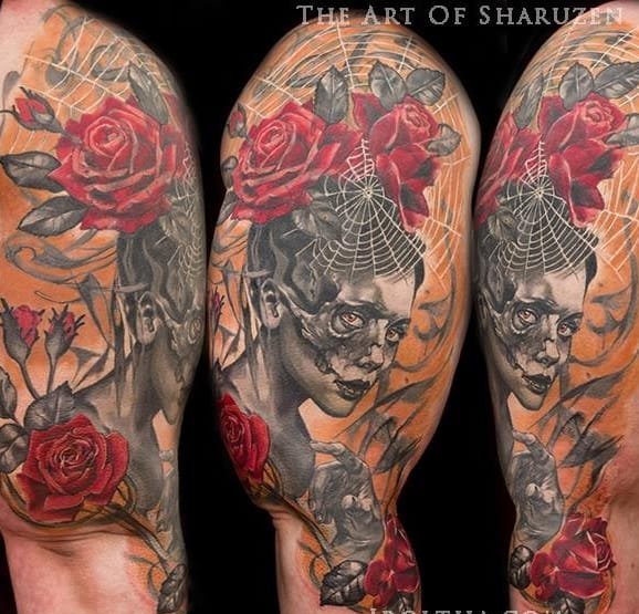 巴尔博拉的现实和幻想的纹身图案作品