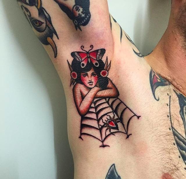 大胆的经典的传统风格纹身图案来自文斯