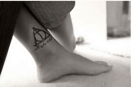 女性脚踝图片刺青