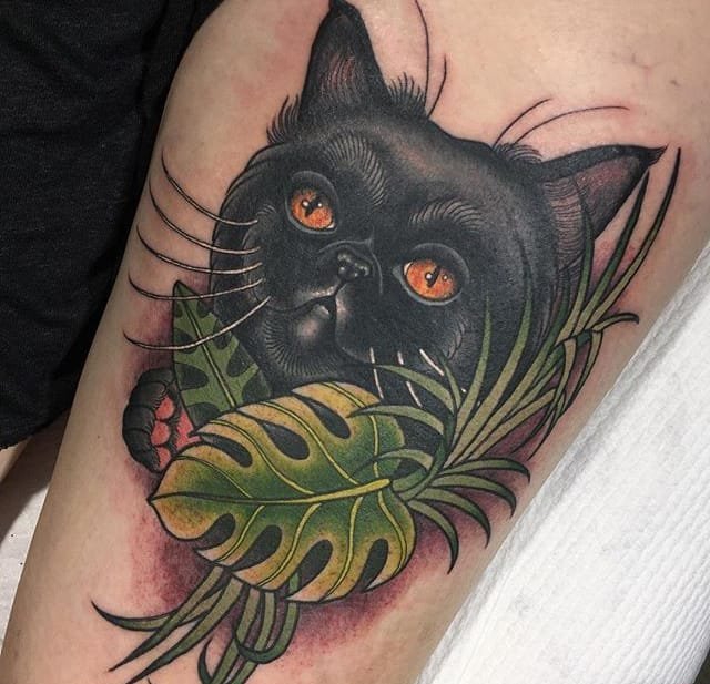 可爱的宠物肖像纹身图案来自克莱尔